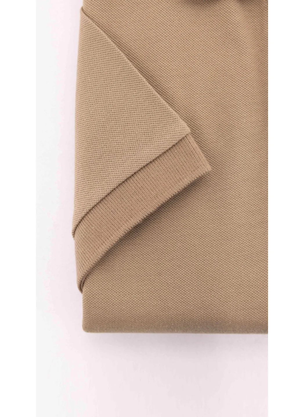 Tudors Men's Plus Size Wide Cut 100% Cotton Plain Pique Brown Polo Neck T-Shirt