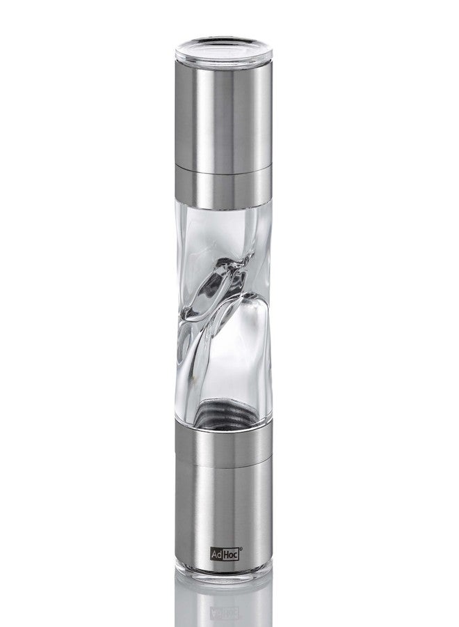 AdHoc Spice Cutter & Mill - Duospice Spice Grinder with PreciseCut Micro Blades & CeraCut Ceramic Grinders - Adjustable Herb Cutter for Fine Powders to Coarse Granules - Stainless Steel & Acrylic - Image 1