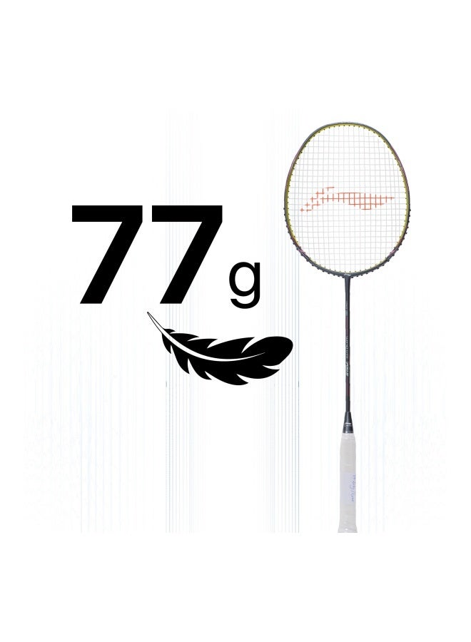 Li-Ning Li_Ning Super Series SS100 Carbon Graphite Badminton Strung Badminton Racket with Full Racket Cover (Charcoal /Grey) - Premium Badminton Racquets for Performance, Durability and Everyday Use - Image 2