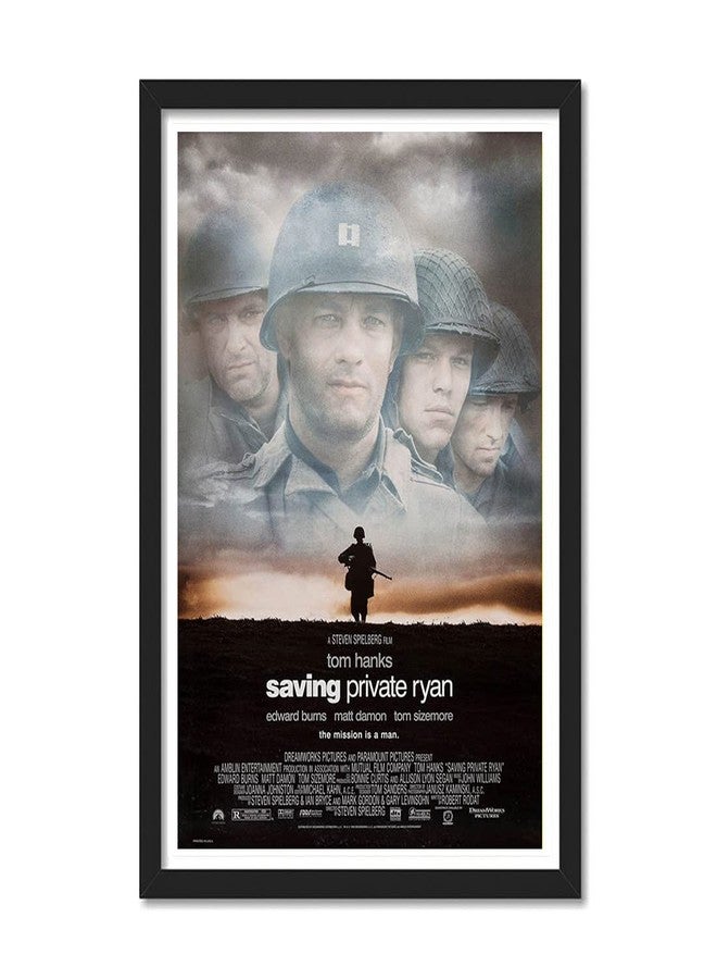 GRAY WALL - Hollywood Poster Frame SavingPrivate Ryan Framed Poster For Room & Office (10 Inch X 13 Inch, Framed) - Image 1
