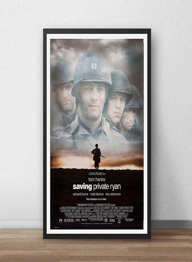 GRAY WALL - Hollywood Poster Frame SavingPrivate Ryan Framed Poster For Room & Office (10 Inch X 13 Inch, Framed) - Image 2