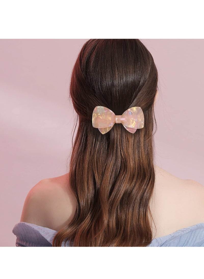KASTWAVE Bows Hair Clips Butterfly Barrettes Acrylic Resin Hairpins for Girls Fine Medium Thick Ladies hair Accessories - Image 2