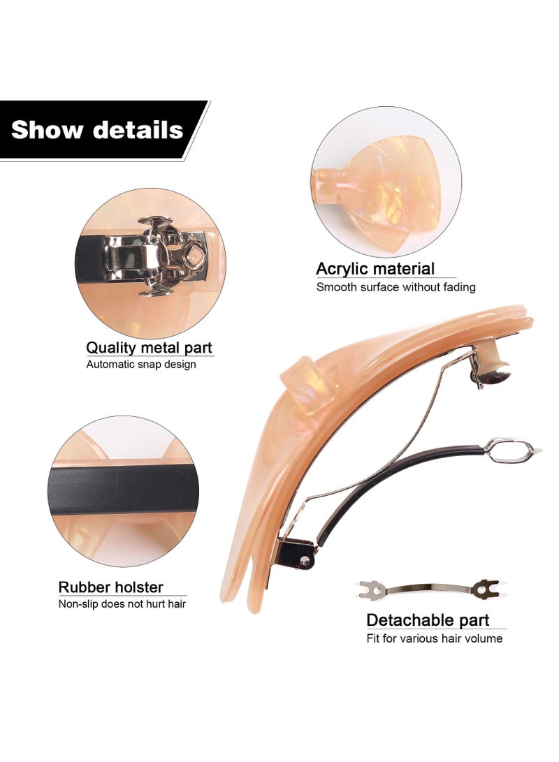 KASTWAVE Bows Hair Clips Butterfly Barrettes Acrylic Resin Hairpins for Girls Fine Medium Thick Ladies hair Accessories - Image 3