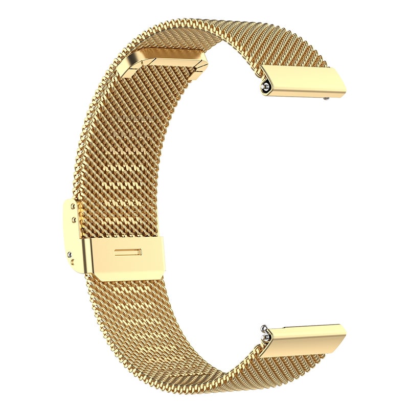 erorex 22Mm Metal Mesh Wrist Strap Watch Band For Fossil Gen 5 Carlyle / Gen 5 Julianna / Gen 5 Garrett / Gen 5 Carlyle Hr (Gold) - Image 3