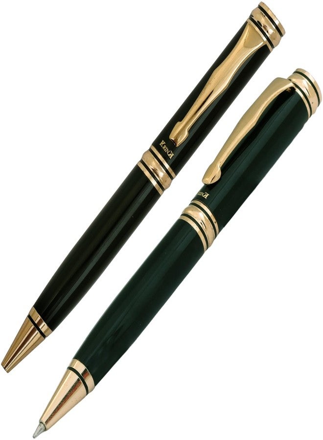 Krink B254 Black Combination. Fitted with Germany Made Refill Ball Pen Metallic Ball Pen, Black and Gold - Image 2