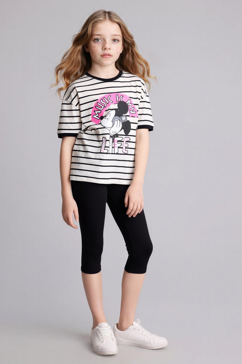 DeFacto Black Girl Girl Capri Length Leggings Casual - Image 3