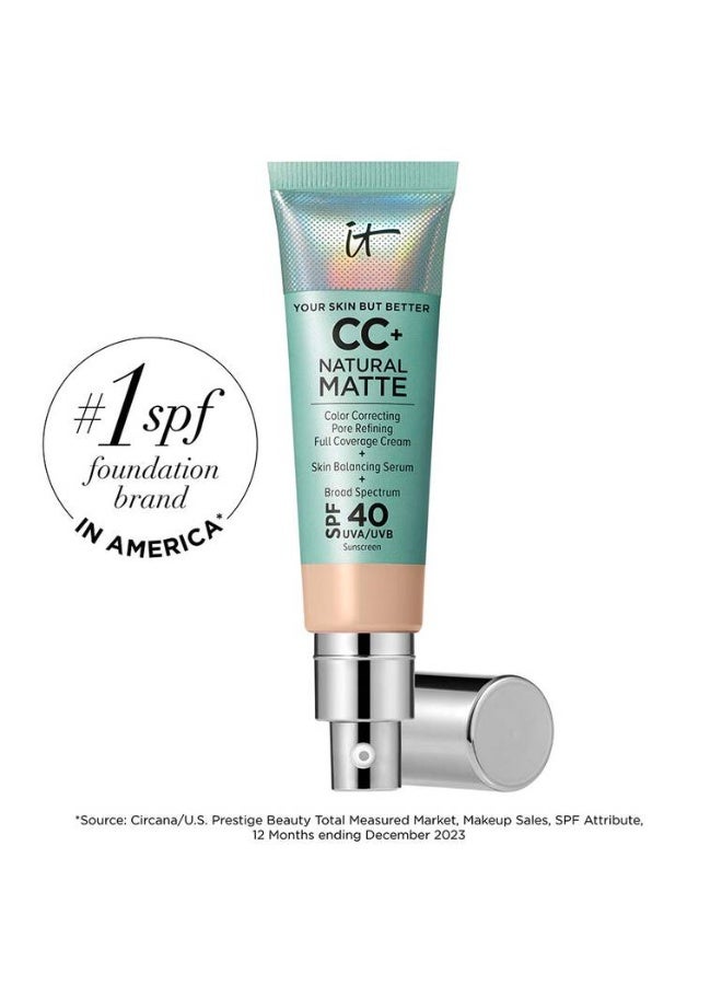 IT COSMETICS Original CC+ Foundation with a natural matte formula and SPF 40 - Image 1