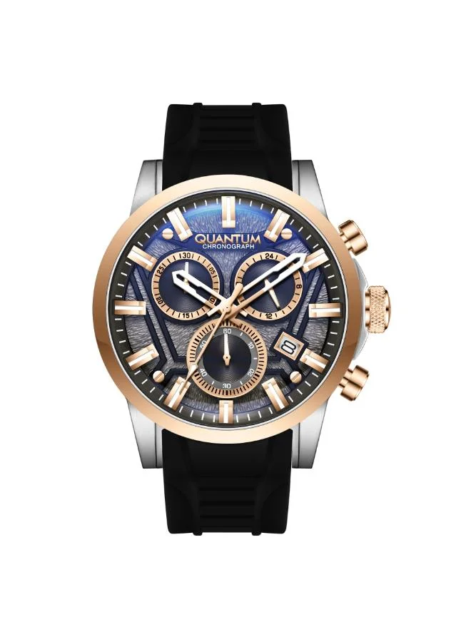 Quantum Men's Silicone Chronograph Watch PWG1126.561 - 45 mm