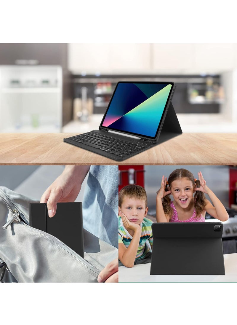 روك بو - حافظة لوحة مفاتيح لجهاز iPad Pro 13 بوصة 2024 (M4 الجيل السابع) مع حامل قلم حافظة لوحة مفاتيح قابلة للإزالة لجهاز iPad Pro 13 (الموديل: A2926、A3007) - Image 1