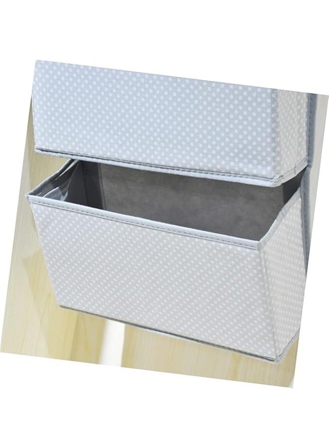Houseware Grey Hanging Wall Closet Storage Organizer Bag 33 by 90 Centimeters Over Door Hanging Organizer for Kitchen Bathroom and Study - Image 5