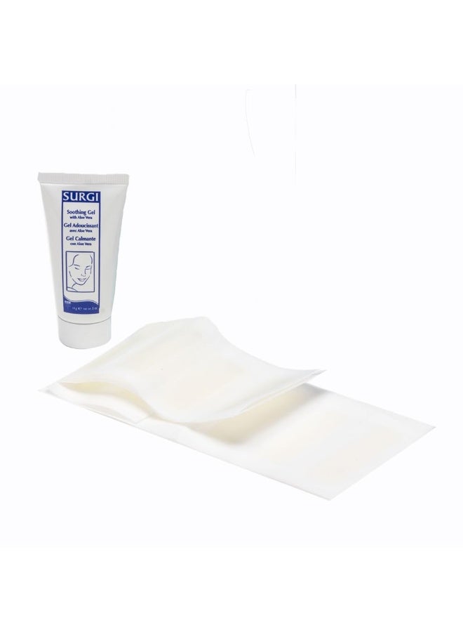 Surgiwax شرائح شمع العسل للوجه من سيرجي-واكس للوجه، الشفة العليا، الذقن والخدود، أحجام متنوعة، عبوة واحدة - Image 3
