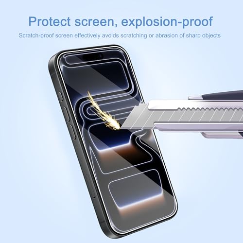 Ailun 3 Pack Screen Protector for iPhone 17 Pro Max [6.9 inch] with Installation Frame, Tempered Glass, Sensor Protection, Dynamic Island Compatible, Case Friendly - Image 5