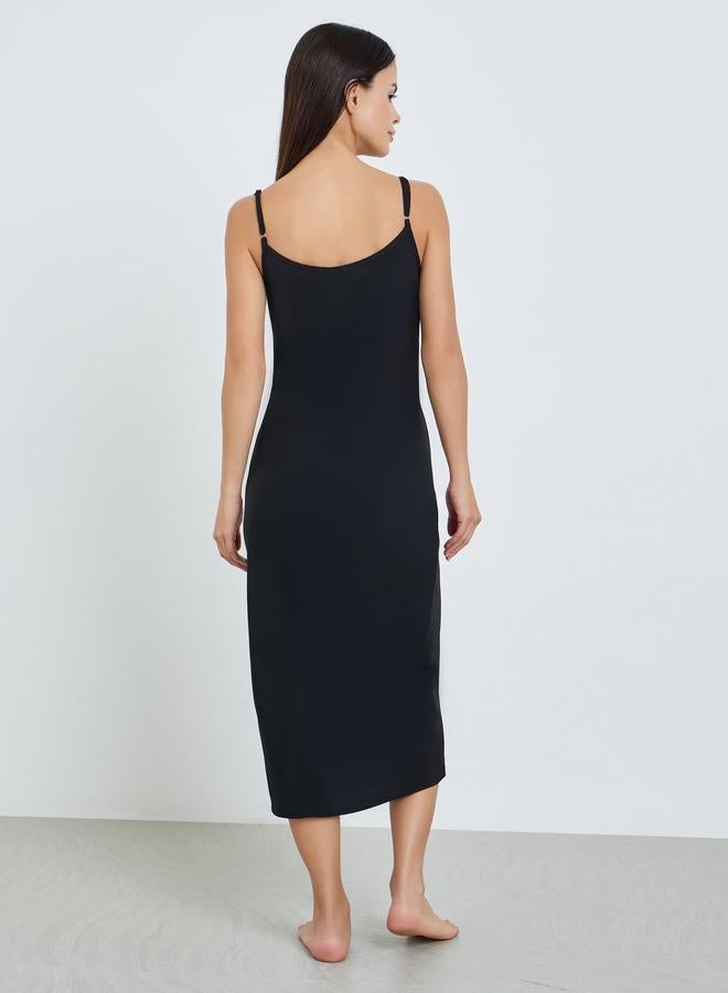 Styli Pack of 2 - Solid Strappy Slip Dress - Image 5
