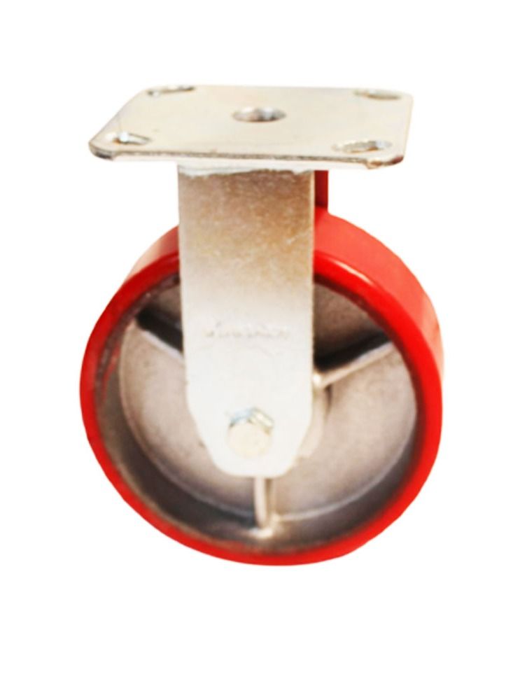 Kingroy Red Pu caster wheel,  8 Inch, fix type 