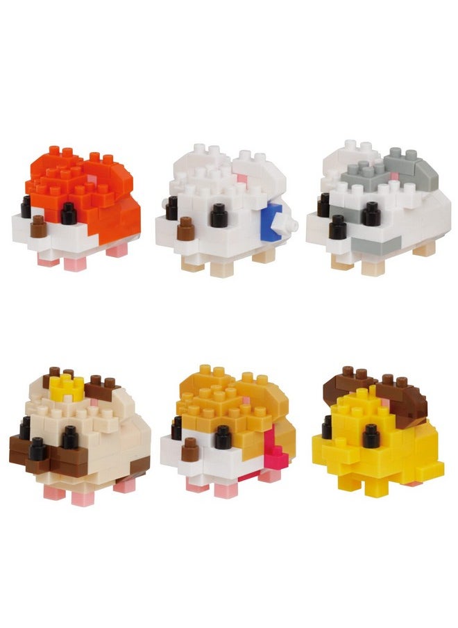 Nanoblock nanoblock - Hamtaro - Hamtaro Assortment 1 (Complete Set of 6), mininano Series Building Kit  - Image 1