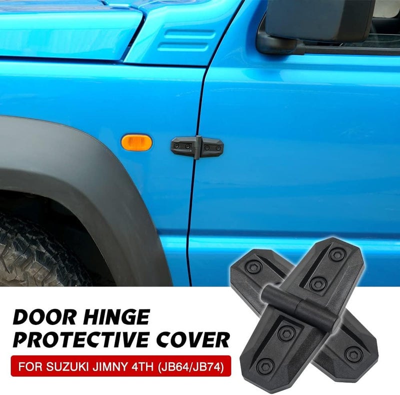 Autorder Exterior Accessories for Suzuki Jimny 2019-2024 JB74 JB64 Engine Hood Door Hinge Protective Cover Trim 2Pcs Narrow & wide space compatible - Image 2
