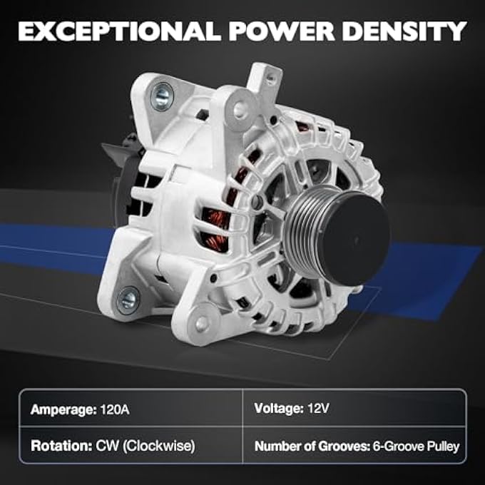 Misakomo Alternator Compatible with Nissan Rogue/Xtrail 2016 2017 2018 2019 L4 2.5L - Image 4