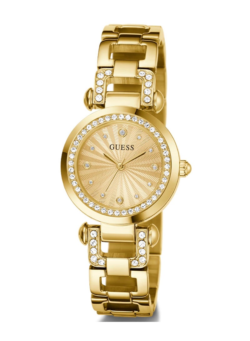 GUESS Ginger Women's Analog Quartz Gold Stainless Steel Watch GW0869L4 - Image 5