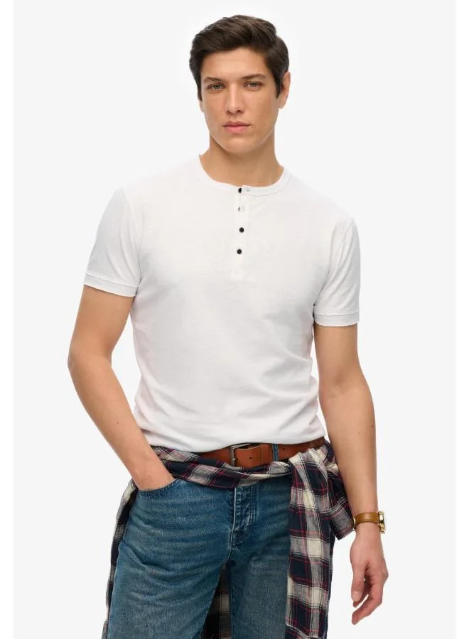 Superdry Slub Ss Jersey Grandad Top