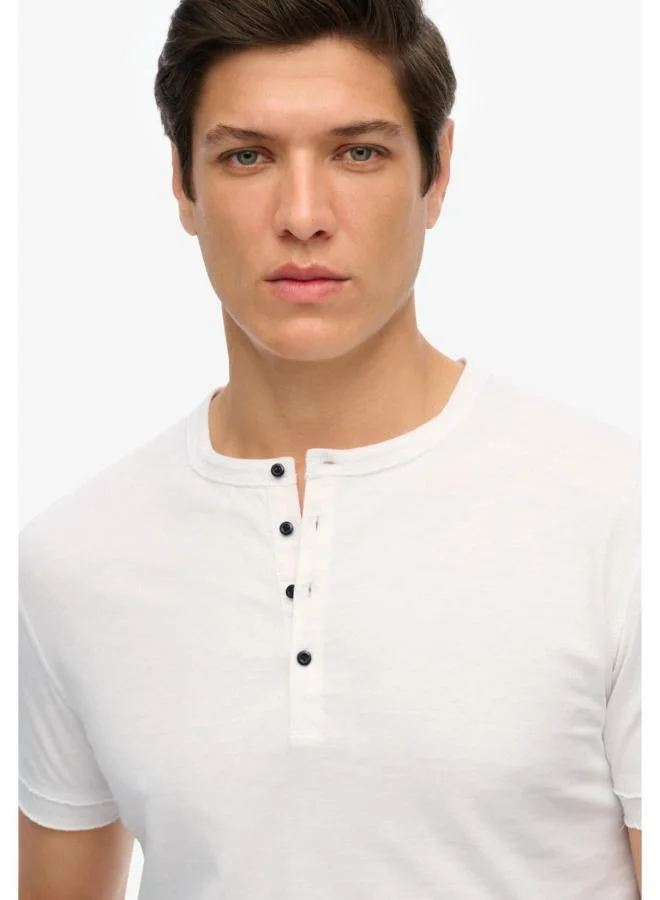 Superdry Slub Ss Jersey Grandad Top