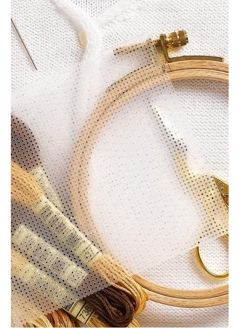 DMC DMC DC90 Water Soluble Cross Stitch Canvas 8 by 812Inch White 14 Count  - Image 2