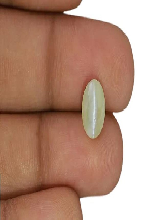 IRIS GEMS 6 Carat Chrysoberyl Cats Eye Stone Original Certified By Igl 6.55 Ratti लहसुनिया स्टोन केतु रतन Srilankan Oval Shape Vaiduryam Stone For Men Women Ring Locket Pendent Lahsuniya Gemstone लहसुनिआ पत्थर वैदूर्यम रत्न Lahsunia Patthar By IRIS GEMS - Image 3