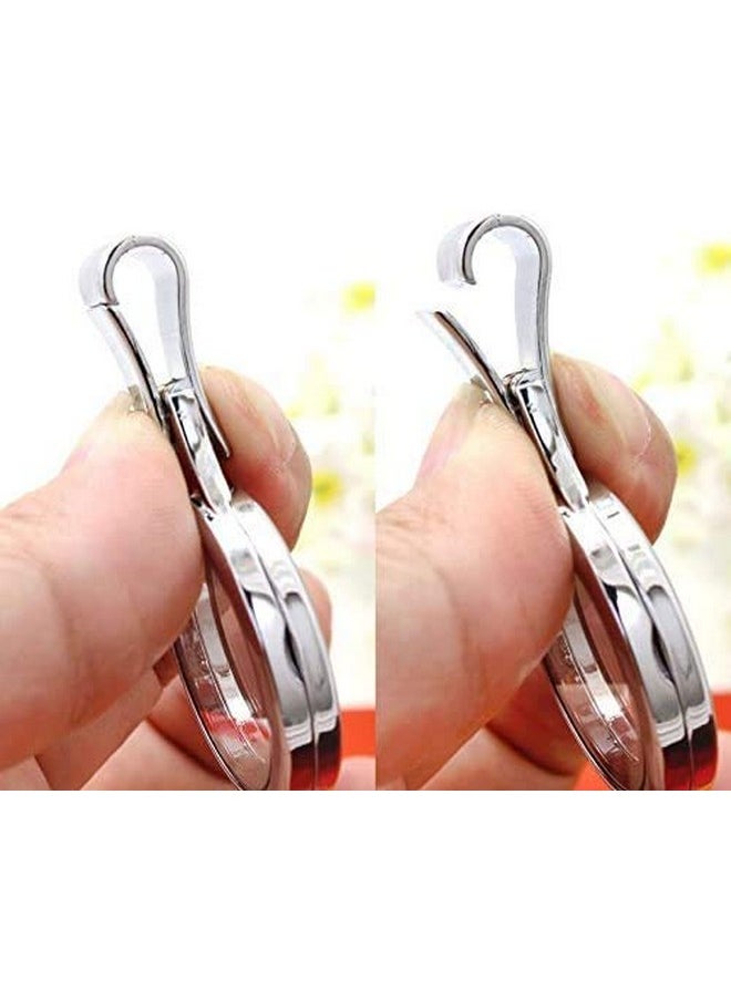 Dotiow - Diffuser Lanyard Id Holder Clip Pendant Bracelet Keychain Stainless Steel Aromatherapy Diffuser Necklace For Essential Oil 32'' Necklace Chain For Her Women Nurse Teacher Xmas Birthday Gift - Image 1