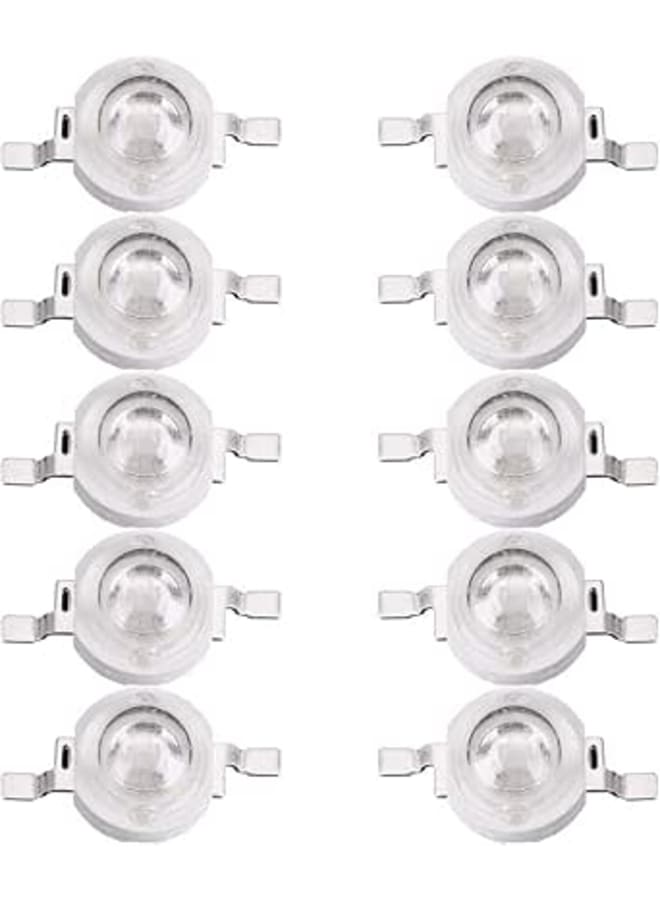 Zerodis Led Chip Purple LED Integrated Chips High Power COB Ultraviolet 395-400Nm UV iolet Bulb Lamp Beads DIY Lighting for Scanning Printer 3W 10 Pack