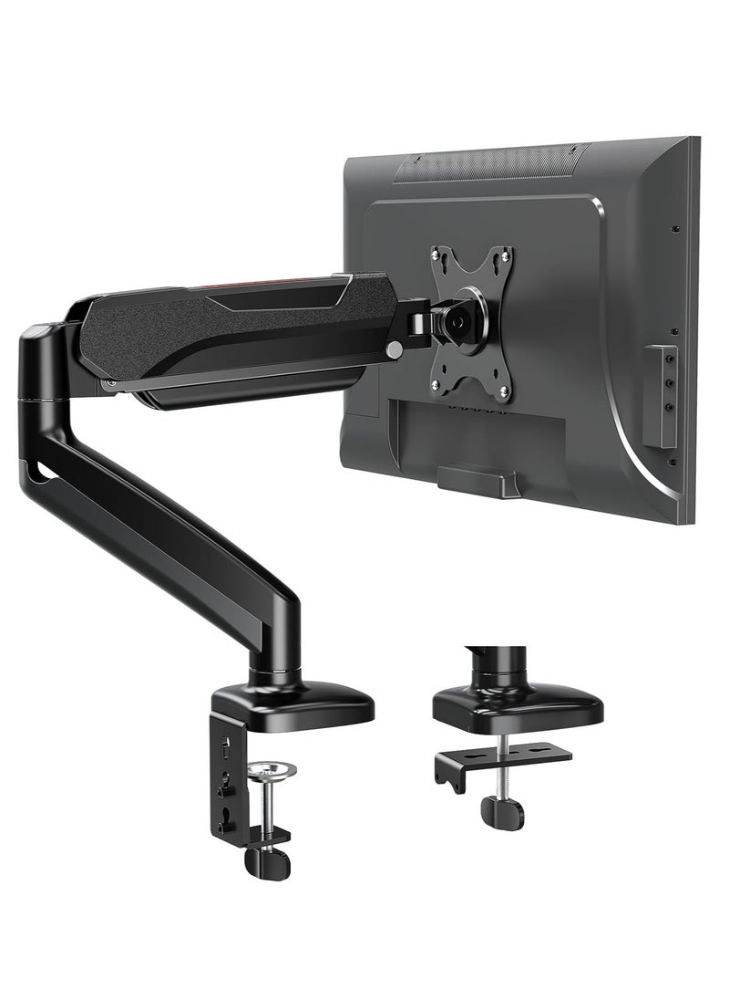 REDRAGON GMK914 Single Monitor Mount Stand - Gas Spring Adjustable Arms with VESA 75/100mm, 13-32 Inch Screen Compatibility, C Clamp & Grommet Base, Cable Management, 17.6lbs Load Capacity  - Image 1