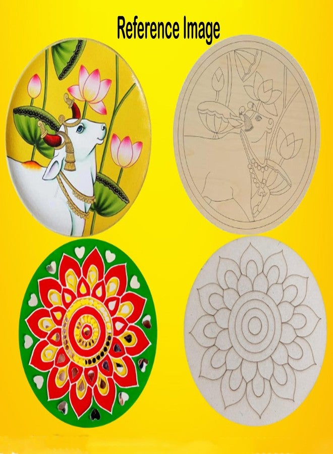 Cliths Pack of 1 Maa Durga MDF Cutout for DIY Spiritual Decor- 12 Inch | Pre-Marked MDF Boards for Lippan Art | Hindu Festival Craft Supplies | Eco-Friendly MDF Base for Painting - Image 4