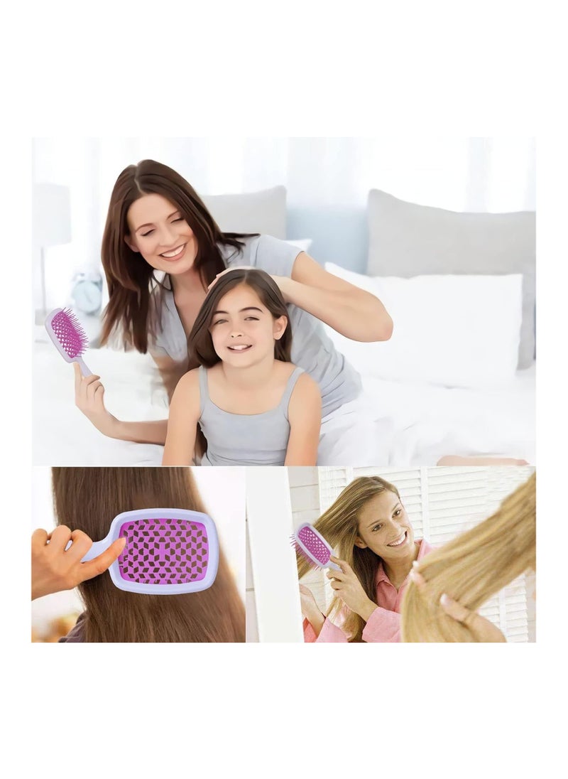 INFLUX Hollow Vent Paddle Brush -Anti-Static Detangling Brush for Curly & Wet Hair, Perfect Blow-Dry Styling Tool Curly Hair Brush, Scalp Massager, Detangling Tool for Men & Women  - Image 1