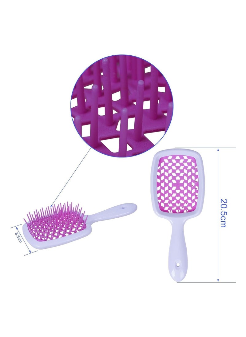 INFLUX Hollow Vent Paddle Brush -Anti-Static Detangling Brush for Curly & Wet Hair, Perfect Blow-Dry Styling Tool Curly Hair Brush, Scalp Massager, Detangling Tool for Men & Women  - Image 4