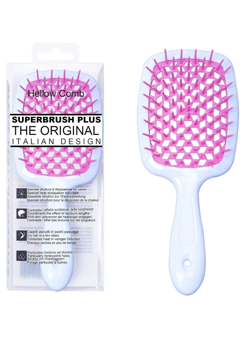INFLUX Hollow Vent Paddle Brush -Anti-Static Detangling Brush for Curly & Wet Hair, Perfect Blow-Dry Styling Tool Curly Hair Brush, Scalp Massager, Detangling Tool for Men & Women  - Image 5
