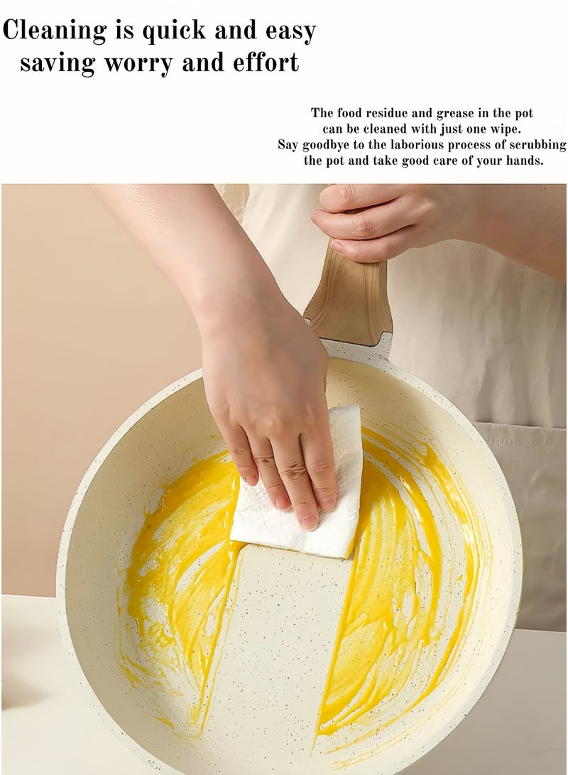 بيوتيفول قدر طهي، قدر شوربة، قدر يخنة، مصنوع من سبائك الألومنيوم، لون أبيض كريمي، قطره 20 سم، مزود بغطاء زجاجي مقوى. - Image 5