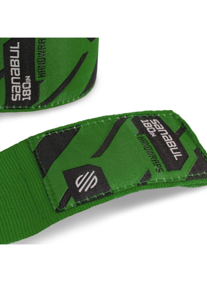 Sanabul  Elastic Professional 180 inch Handwraps for Boxing Kickboxing Muay Thai MMA (Forest Green, 180 inch) - Image 5