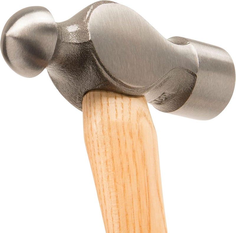 Estwing Sure Strike Ball Peen Hammer - 16 oz Metalworking Tool with Forged Steel Head & Hickory Wood Handle - MRW16BP - Image 4