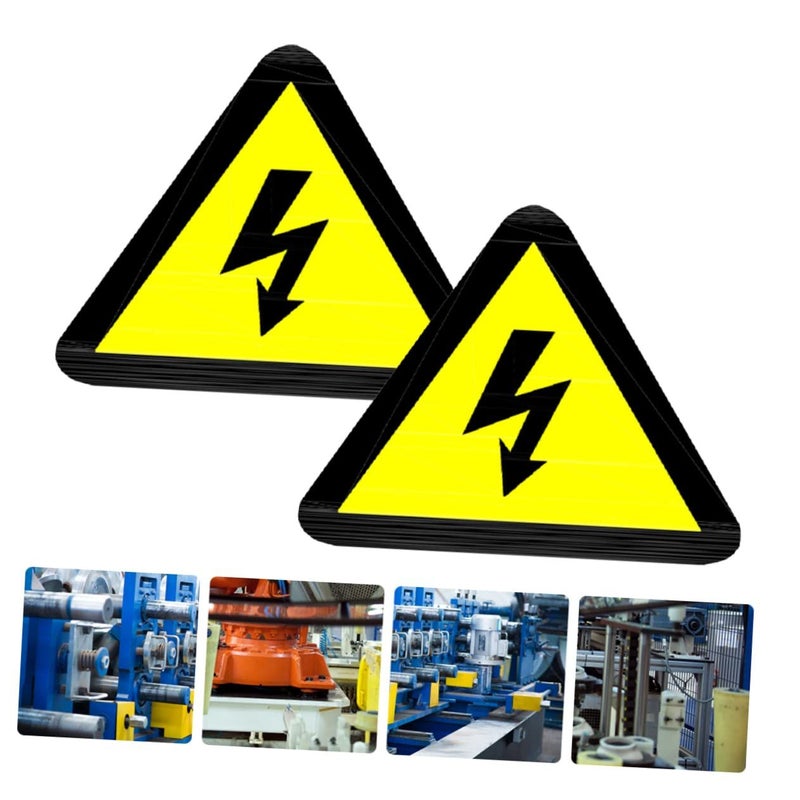 High Voltage Warning Labels 25Pcs Adhesive Stickers For Electrical Panel Safety - Image 4