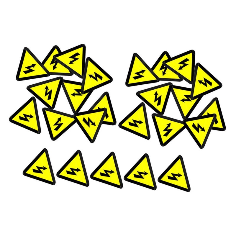 High Voltage Warning Labels 25Pcs Adhesive Stickers For Electrical Panel Safety - Image 2