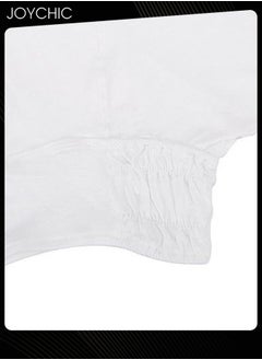 Joychic Solid Color Modal Skin-friendly Highly Elastic Mercerized Cotton Women's Hijab Muslim Headwear Wearable Traditional Wear Fashion Adjustable Head Scarf White for All Seasons  - Image 3