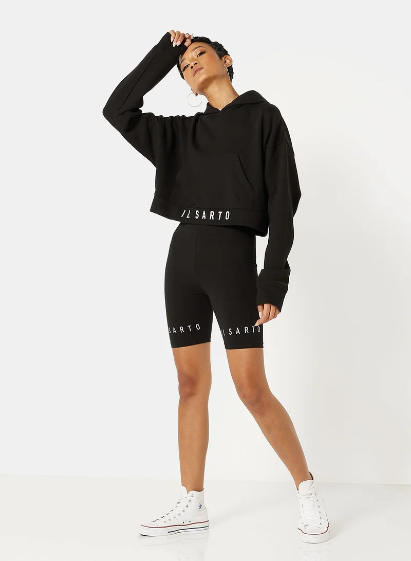 IL SARTO Logo Bike Shorts