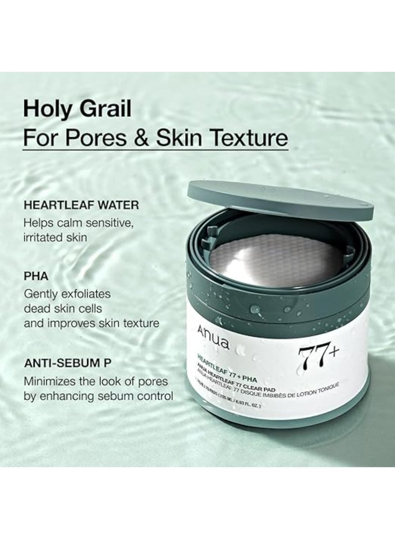 Anua Heartleaf 77 + PHA  Anua Heartleaf 77 Clear Pad 160ml - Image 4
