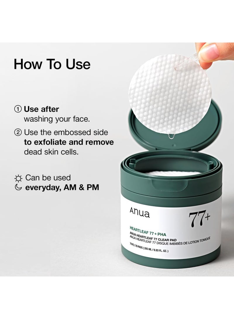 Anua Heartleaf 77 + PHA  Anua Heartleaf 77 Clear Pad 160ml - Image 5