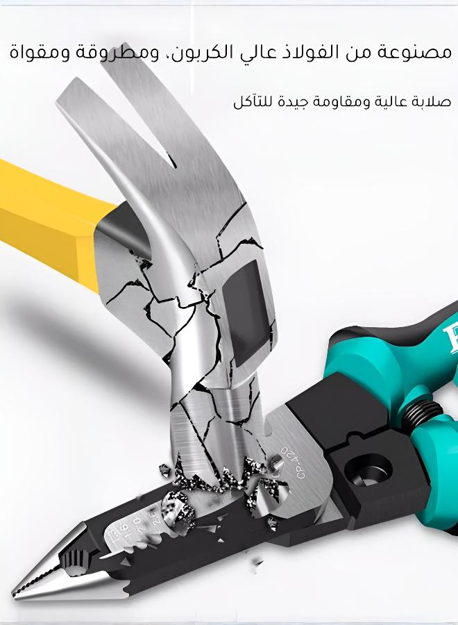 كماشة واحدة تكفي! كماشة متعددة الوظائف لتجريد الأسلاك، قلم كهربائي قابل للطي ومفك براغي - Image 3