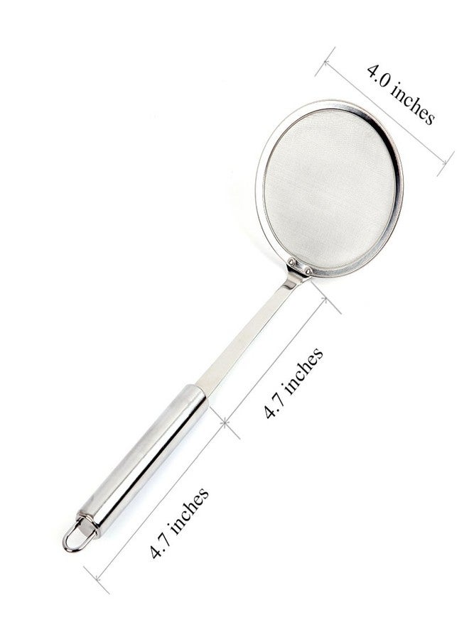 TEMCHY Hot Pot Fat Skimmer Spoon - Stainless Steel Fine Mesh Strainer for Skimming Grease and Foam - Image 3