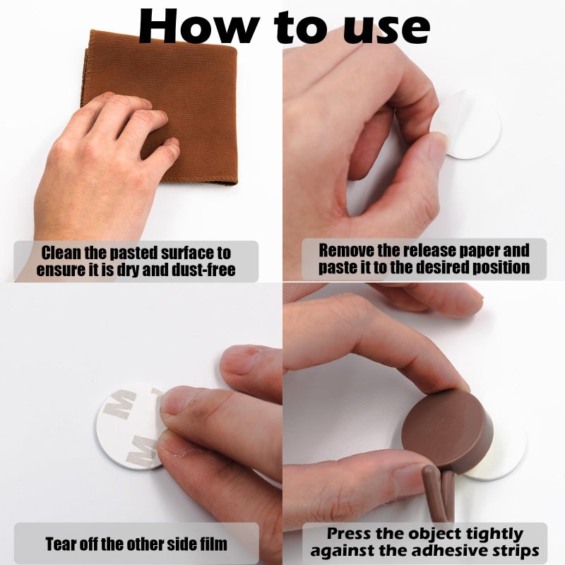Moeey Double Sided Adhesive Pads,Round Sticky Pads Heavy Duty,Strong Mounting Tape,Pre-Cut Foam Pads, Waterproof for Walls Picture, Car, Home, Office (2 x 25mm) - Image 4