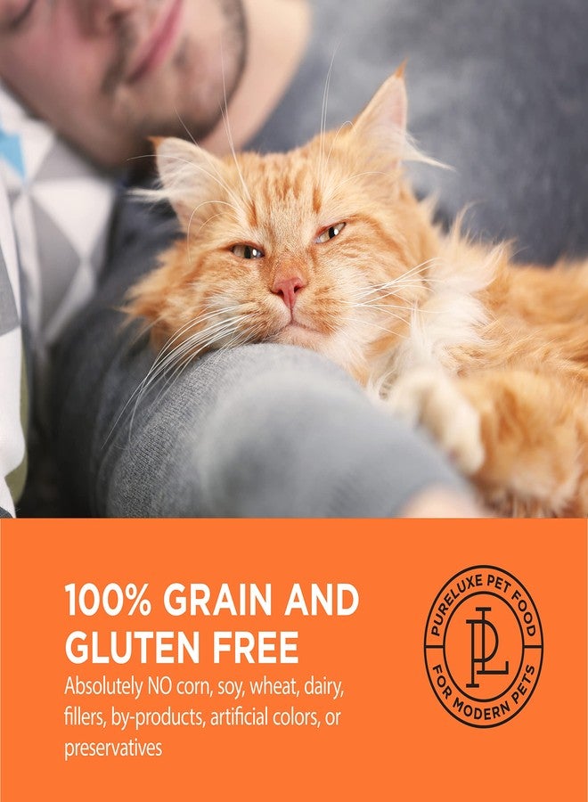 PURELUXE Grain and Gluten Free Cat Food, Long Hair Elite Nutrition, Chicken and Salmon, for Cats and Kittens with Longhair at All Life Stages and Breeds, Made in The USA, 3.3lbs - Image 4
