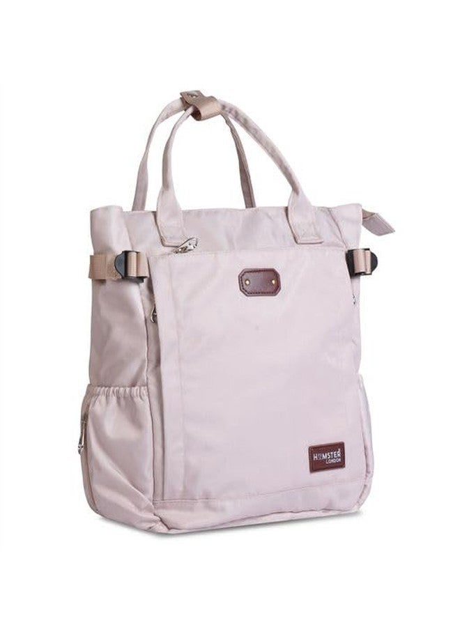 HAMSTER London Classic Multi-Functional Handbag Or Backpack Changing Bag | Multi-Compartment Waterproof Travel-Friendly Comfy Baby Diaper Backpack Bag (Beige) - Image 3
