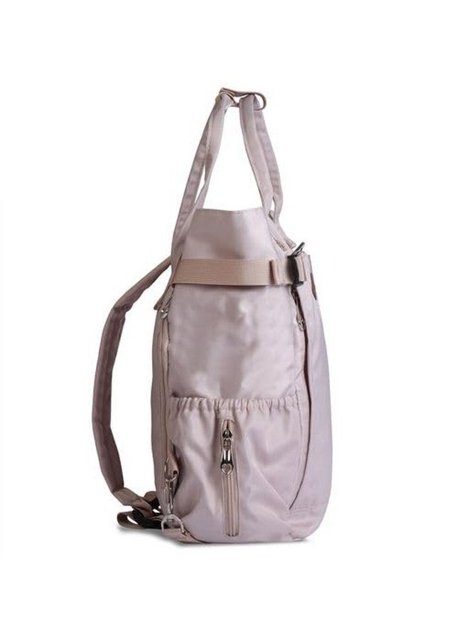 HAMSTER London Classic Multi-Functional Handbag Or Backpack Changing Bag | Multi-Compartment Waterproof Travel-Friendly Comfy Baby Diaper Backpack Bag (Beige) - Image 4