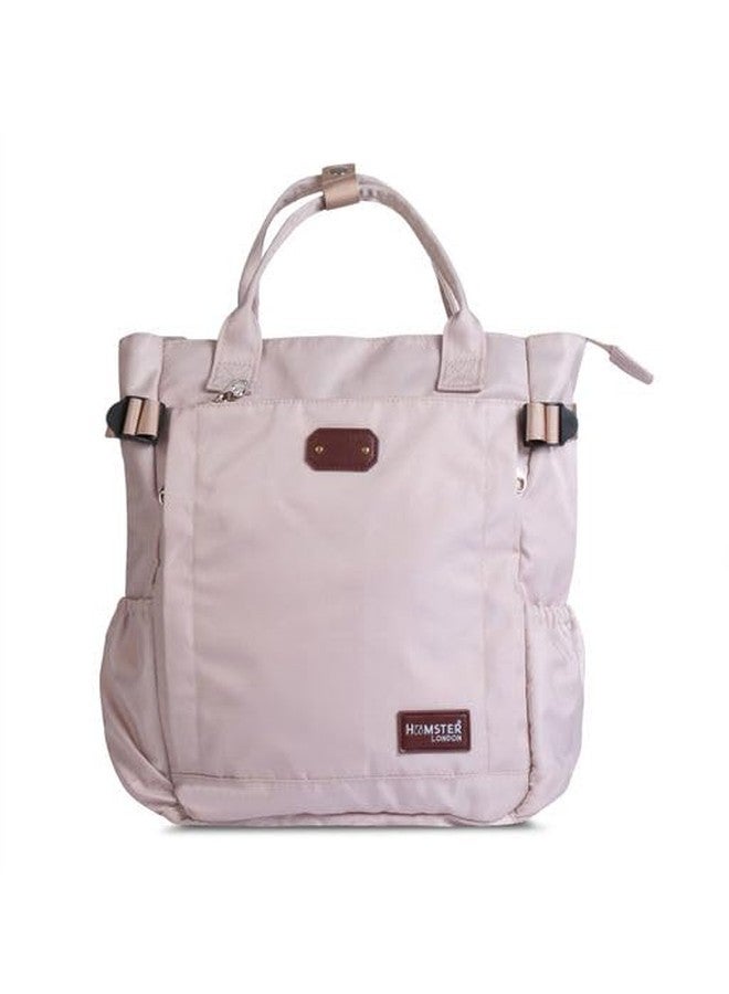 HAMSTER London Classic Multi-Functional Handbag Or Backpack Changing Bag | Multi-Compartment Waterproof Travel-Friendly Comfy Baby Diaper Backpack Bag (Beige) - Image 1