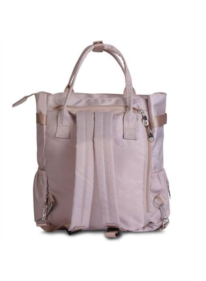 HAMSTER London Classic Multi-Functional Handbag Or Backpack Changing Bag | Multi-Compartment Waterproof Travel-Friendly Comfy Baby Diaper Backpack Bag (Beige) - Image 2